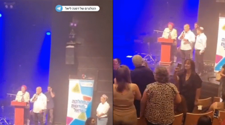 محتجون-يشتمون-ويسبون-وزيرة-الاستيطان-الإسرائيلية-خلال-حفل-غنائي-فيديو.png